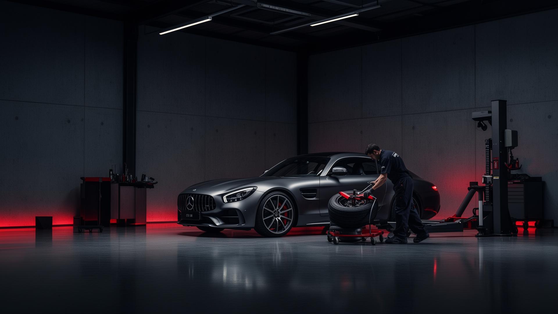 Combine Automobiles workshop interior